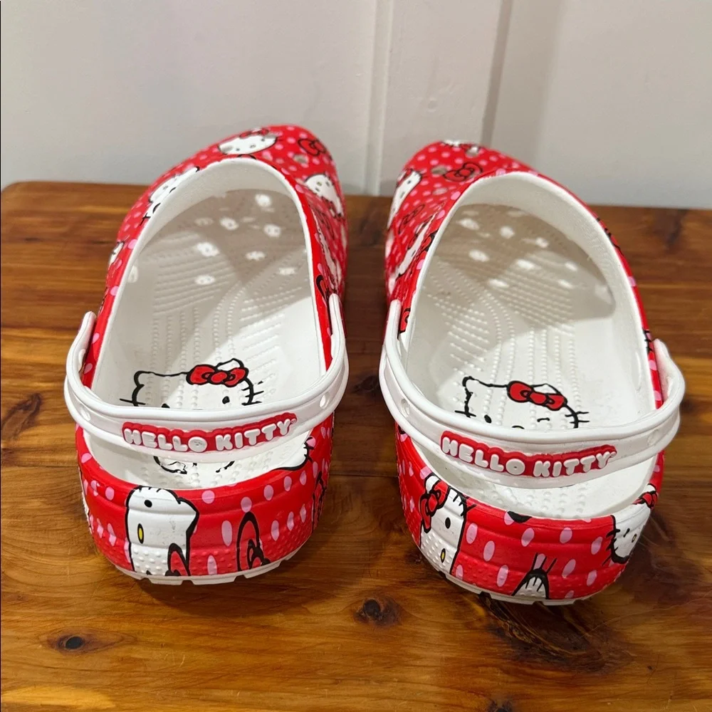 Crocs Hello Kitty Red & White Clogs - Picture 3 of 6